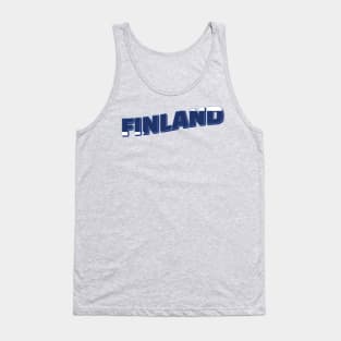 Finland vintage style retro souvenir Tank Top